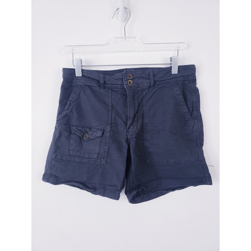 Anthropologie‎ The Wanderer Shorts Navy Blue Utility Cargo Short Womens Size 27